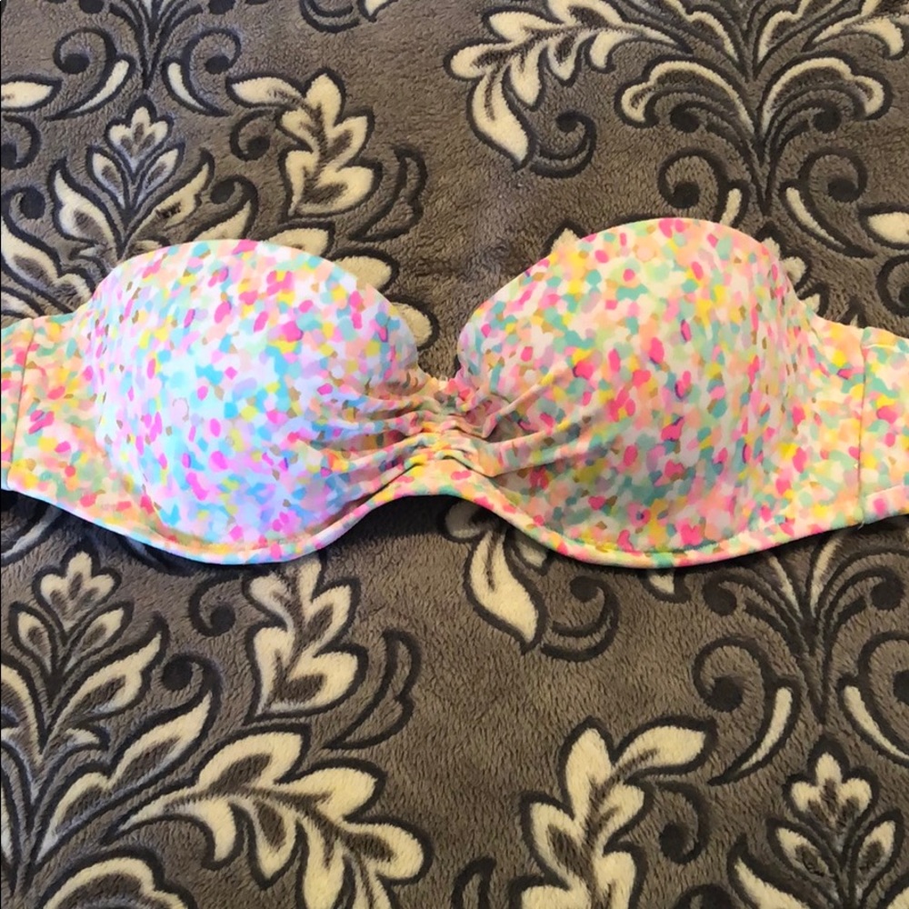 VS Pink Strapless Swim Top